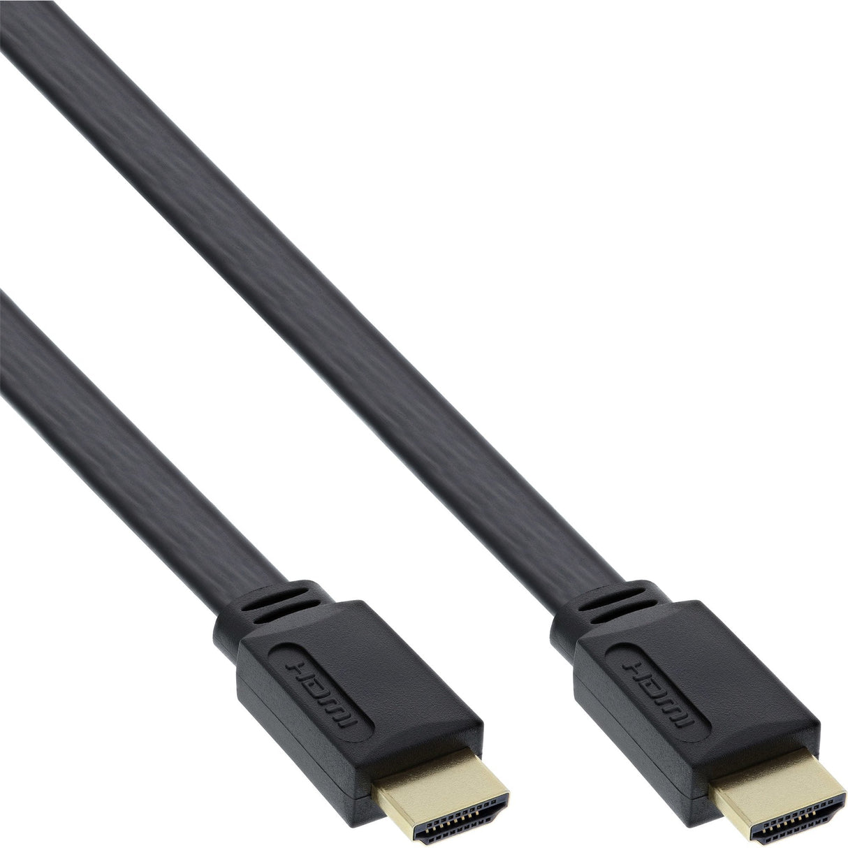 Cable Plano Hdmi Inline Cable De Con Ethernet Negro 1m