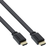 Cable Plano Hdmi Inline Cable De Con Ethernet Negro 1m