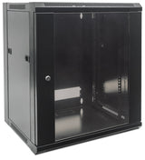 Intellinet Network Cabinet, Wall Mount (Standard), 12u, Usable Depth 260mm/Width 510mm, Negro, Flatpack, Max 60kg, Metal & Glass Door, Back Panel, Removeable Sides,Suitable Also For Use On Desk Or Floor, 19",Parts For Wall Install (Eg