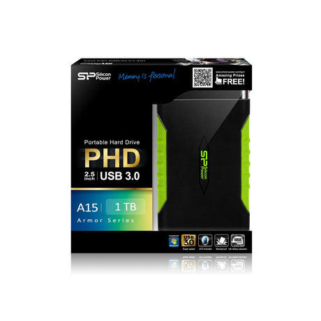 EAN 4712702623253 - Silicon Power Armor A15 1TB disco duro externo 2.5" Micro-USB B 3.2 Gen 1 (3.1 Gen 1) Negro imagen 3