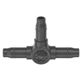 Gardena Micro-Drip-System Pieza En T De 4,6 Mm (3/16"), Conexión (Gris Oscuro, 10 Piezas 13211-20