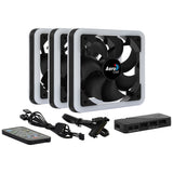 Pack 3 Ventiladores Aerocool Edge 14 Pro 14cm H66f Hub + Control Remoto