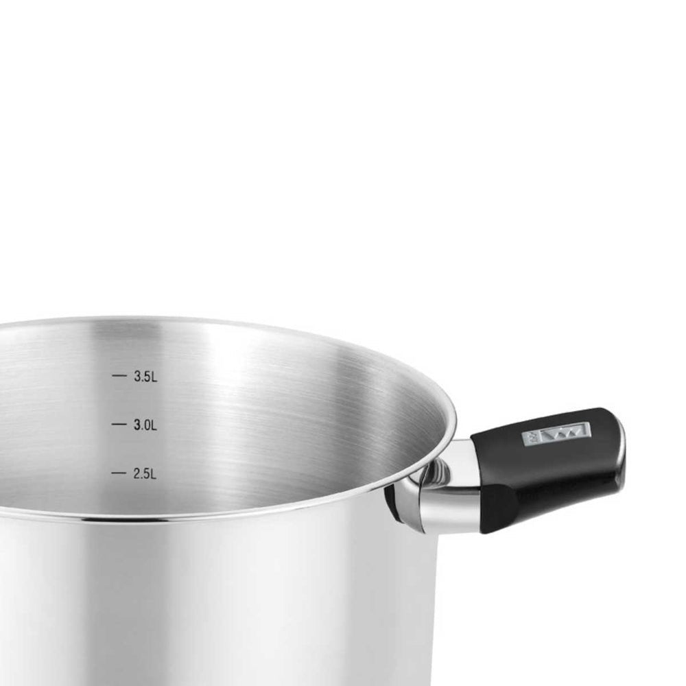 Olla Elite Inox Monix M240226 Ø26cm 8l Acero Inoxidable Apta Para Inducción