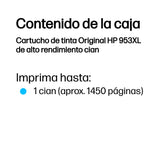 EAN 0199764693501 - HP 953XL High Yield Cyan Original Ink Cartridge cartucho de tinta 1 pieza(s) imagen 3