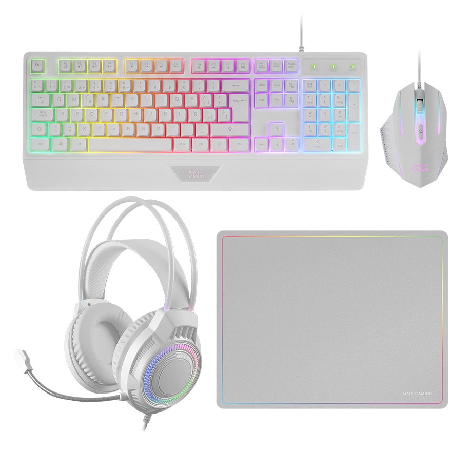 EAN 8435693108443 - Mars Gaming MCP124PRO teclado Ratón incluido Juego USB QWERTY imagen 1