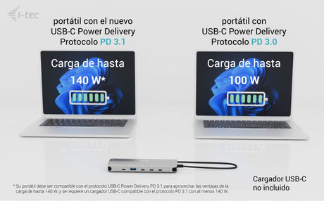 EAN 8595611707254 - i-tec Metal C31NANOTRIPLEDOCKPD base para portátil y replicador de puertos Alámbrico USB 3.2 Gen 1 (3.1 G imagen 10