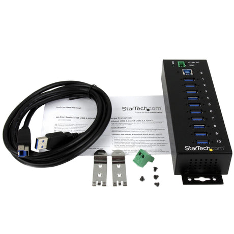 EAN 0065030863001 - StarTech.com ST1030USBM hub de interfaz USB 3.2 Gen 1 (3.1 Gen 1) Type-B 5000 Mbit/s Negro imagen 5