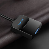 Cable Conversor Vention Hbfbb Displayport Macho Vga Hembra 15cm Negro