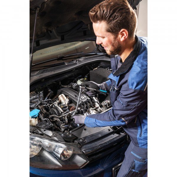 Llave Para Bujías Hazet 4766-1, 16 Mm (5/8"), Llave De Vaso De 3/8", Con Resorte De Corona