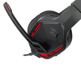 Redragon Themis Auricular Gaming Red Backlight 3.5mm Micrófono Negro