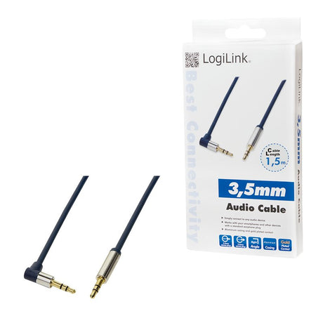 EAN 4052792034486 - LogiLink 3.5mm - 3.5mm 1.5m cable de audio 1,5 m 3,5mm Azul imagen 4