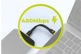 Mobile Origin Compact Cable Usb-C To Usb-C Black 10cm