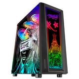 Caja Gaming Semitorre Mars Gaming Artística Mc-Art Negra