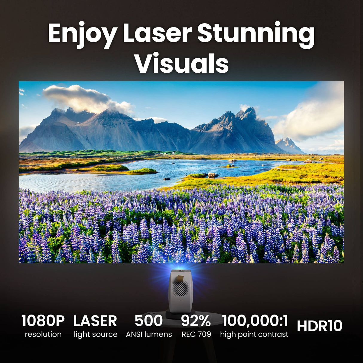 Benq Gv50 Proyector De Alcance Estándar 500 Lúmenes Ansi Dlp 1080p (1920x1080) Blanco