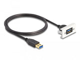 Delock Módulo Easy 45 Superspeed Usb (Usb 3.2 Gen 1) Usb Tipo-A Hembra A Usb Tipo-A Macho 22,5 X 45 Mm