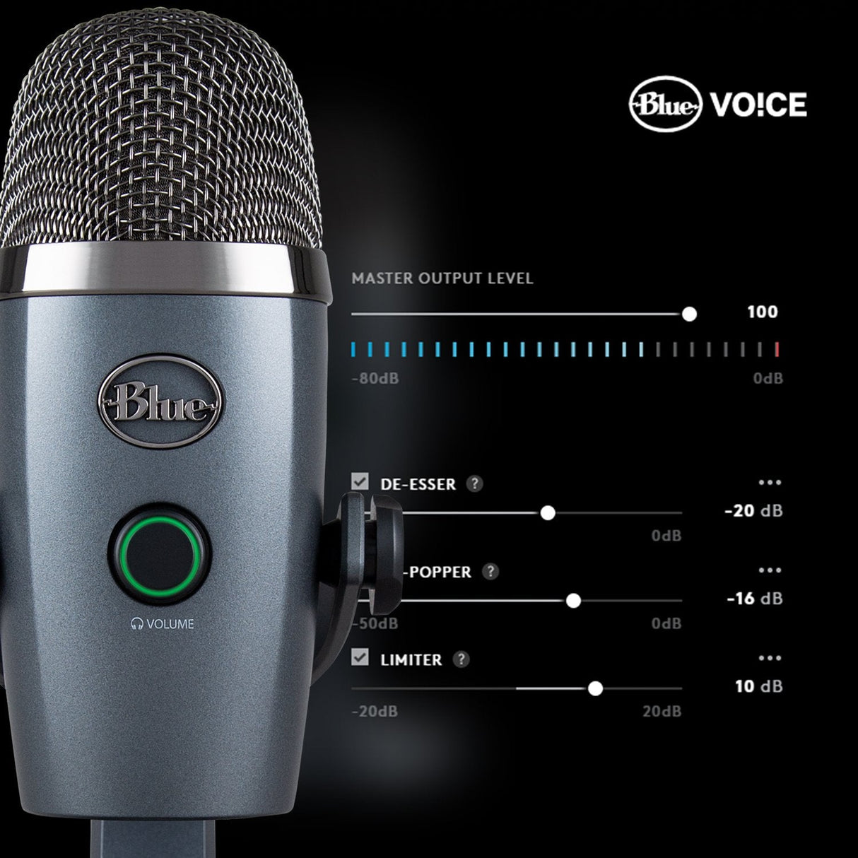 Blue Yeti Nano Usb Mic Shadow Grey Emea
