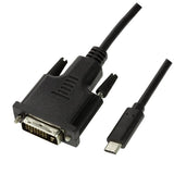EAN 4052792050370 - LogiLink UA0332 adaptador de cable de vídeo 3 m USB Tipo C DVI-D Negro imagen 1