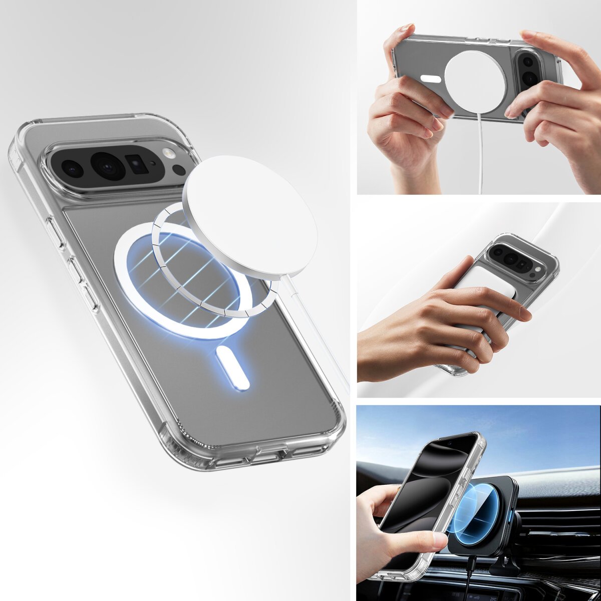 4smarts 360° Premium Protection Set Para Google Pixel 10 Qi2-Kompatibel