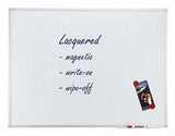Franken Whiteboard 120x90cm Magneti. Lackierte Acero-Oberfl.,Wandbefest.