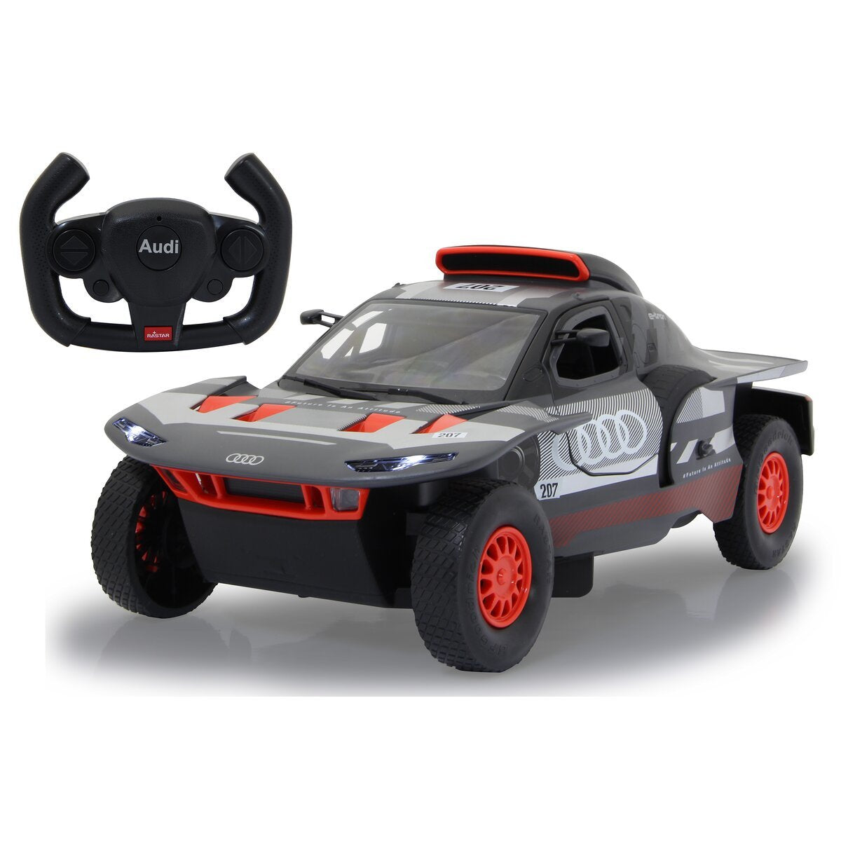Audi Rs Q E-Tron E2 1:14 Grey 2,4ghz Manual Door