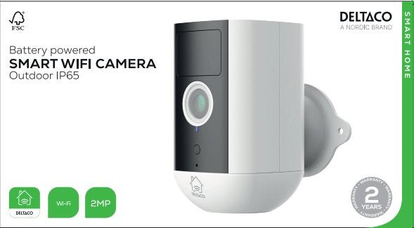Deltaco Smart Home Kamera Outdoor Ip54 Inkl. Akku
