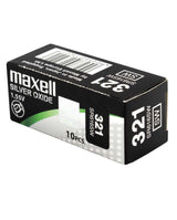 Maxell Micro Pilas Planas Óxido De Plata 1,55v - Sr616sw 321 Caja 10u