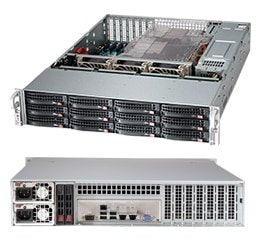 Supermicro Cse-826bac12-R1k23lpb Carcasa De Ordenador Estante Negro 1200 W