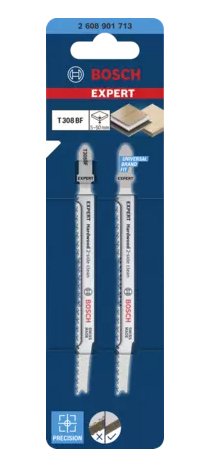 Bosch Professional Hoja De Sierra De Calar Expert T 308 Bf 'Hardwood 2-Side Clean' 2 Piezas