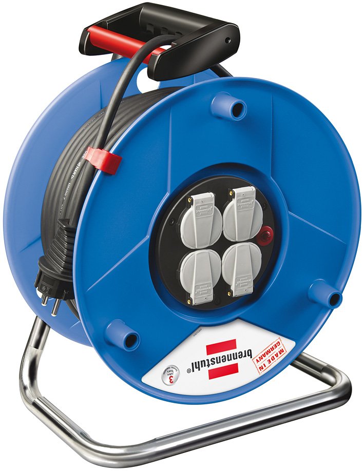EAN 4007123007899 - Brennenstuhl 25m H05VV-F 3G1,5 base múltiple 4 salidas AC Multicolor imagen 1