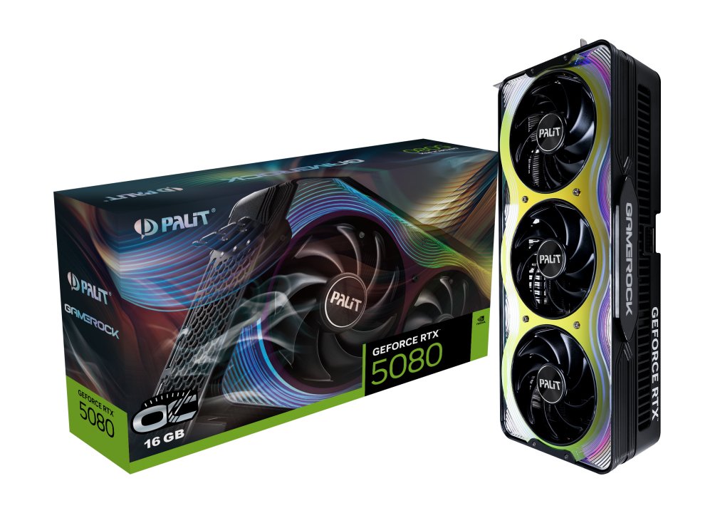 Palit Rtx5080 Gamerock Oc 16gb Gddr7 Hdmi 3xdp