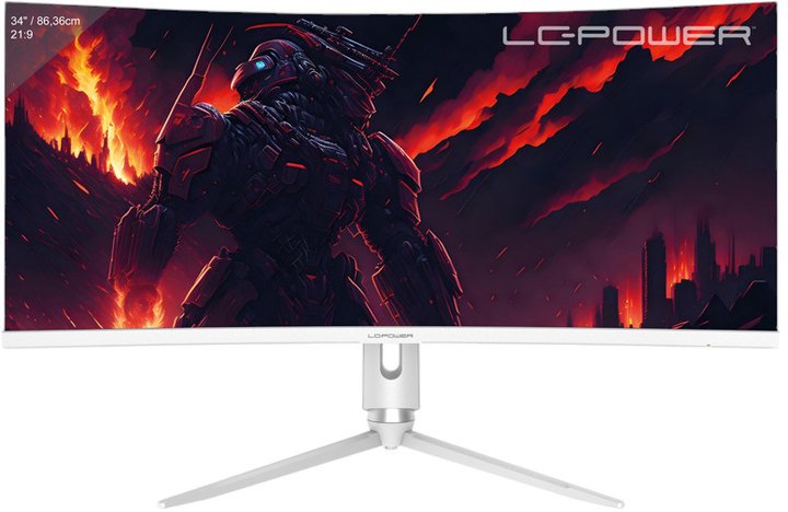 EAN 4262443280159 - LC-Power LC-M34-Q-C-PRO pantalla para PC 86,4 cm (34") 3440 x 1440 Pixeles UltraWide Quad HD Gris imagen 1