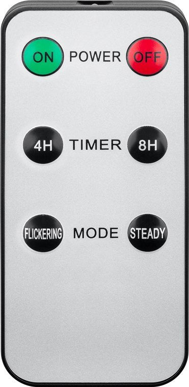 Juego De 5 Velas De Varilla De Cera Real Led Blancas, Incl.