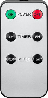 Juego De 5 Velas De Varilla De Cera Real Led Blancas, Incl.