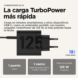 Motorola Moto Charger 125w Black  Usb C-C  Black