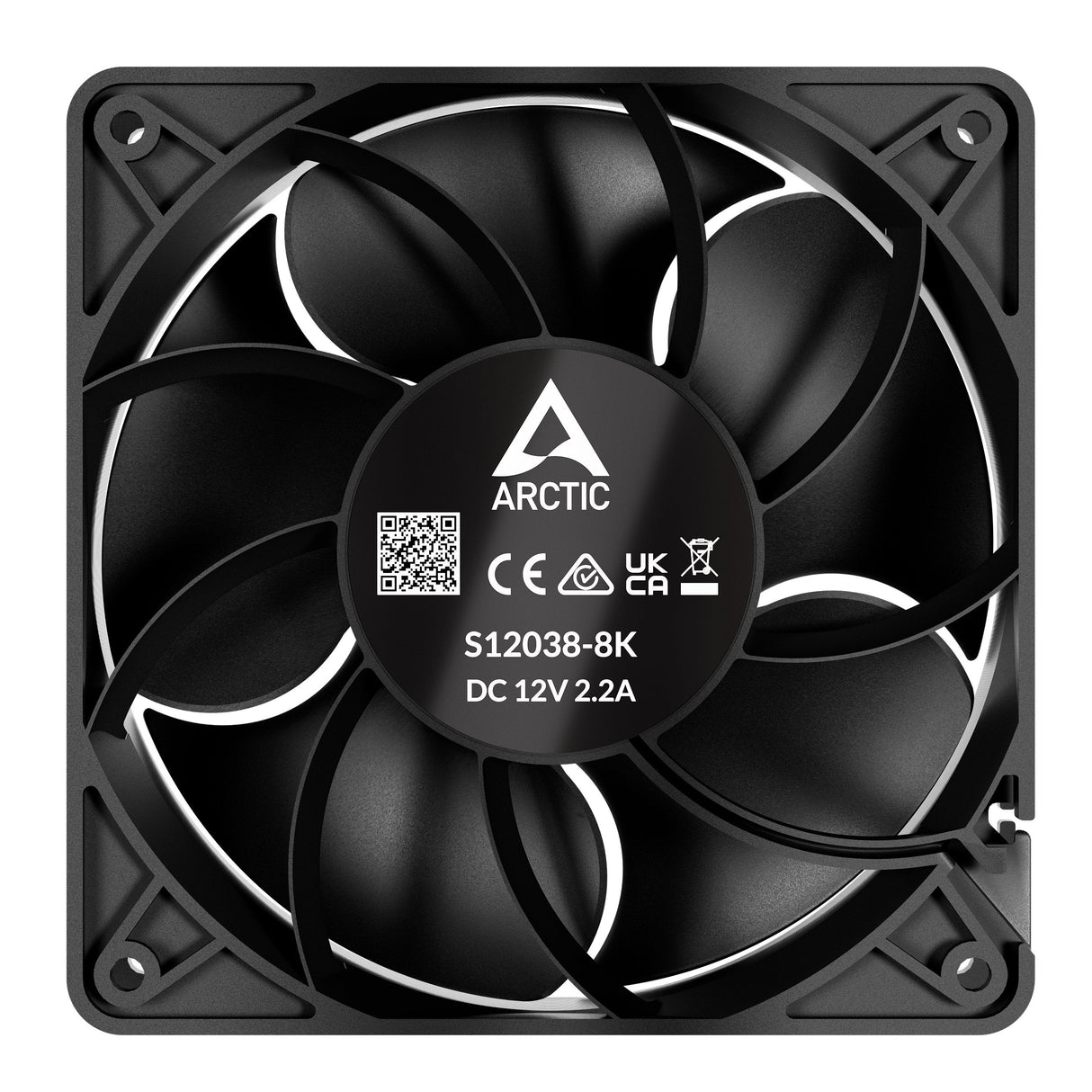 Ventilador  Pc Arctic S12038-8k  12 Cm Negro 1 Pieza