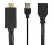 EAN 8716309121484 - Gembird A-HDMIM-DPF-01 adaptador de cable de vídeo 0,1 m HDMI tipo A (Estándar) DisplayPort + USB Type-A  imagen 1