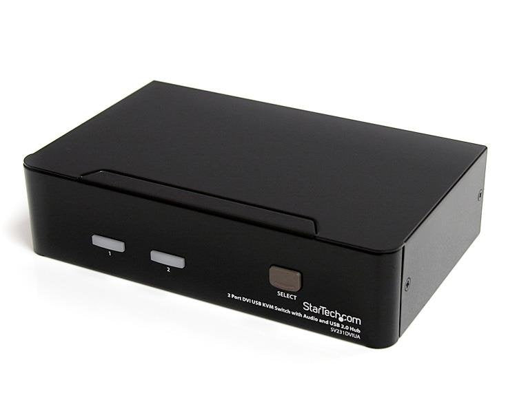 Kvm Startech 2 Puertos Dvi Dualhead Audio Usb 2.0