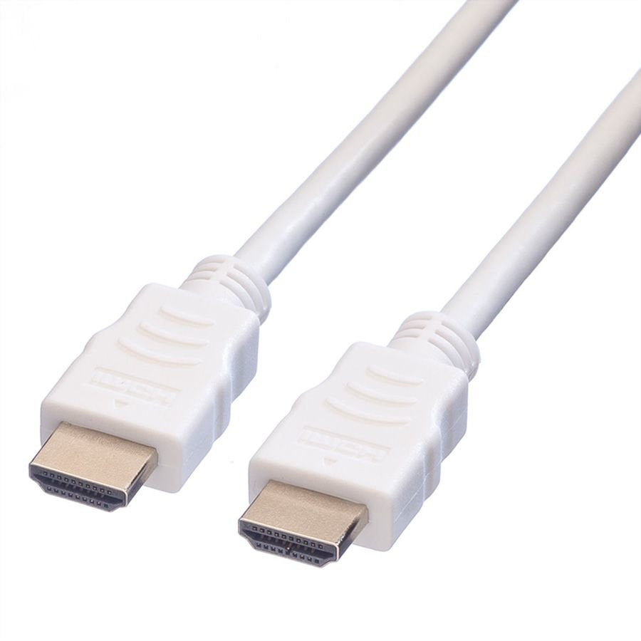 Value Hdmi High Speed Cable Mit Ethernet, Wei, 1,5 M