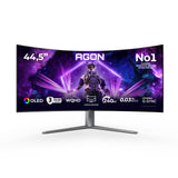 EAN 4038986111416 - AOC AGON PRO AG456UCZD pantalla para PC 113 cm (44.5") 3440 x 1440 Pixeles Wide Quad HD OLED Negro, Gris imagen 1