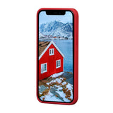 Dbramante1928 Greenland Carcasa Trasera Para Teléfono Móvil A Presión 100 % De Plástico Reciclado Rojo Manzana De Caramelo Para Apple Iphone 12 Mini