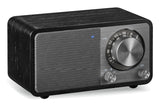 Sangean Wr-7 Plus Roble De Luz De Luna Radio Con Mueble De Madera Fm Bluetooth Aux
