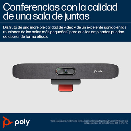 EAN 5715063710623 - HP Poly Studio R30 USB Video Bar Gris 3840 x 2160 Pixeles imagen 3