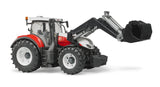 Brother Steyr 6300 Terrus Cvt Con Cargador Frontal, Modelo De Vehículo Blanco/Rojo 4001702031817