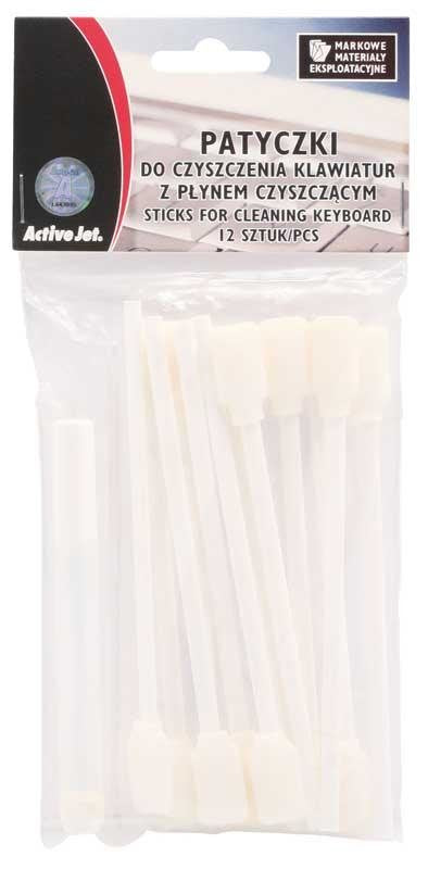 Activejet Aoc-303 Sticks For Cleaning Keyboards (12 Pcs) With Liquid