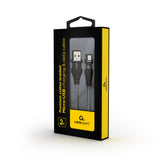 Gembird Cable De Carga Y Datos Micro-Usb Trenzado Premium, 2m, Negro / Blanco