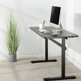 Sit-Stand Desk, Manual, 140x60cm, Negro