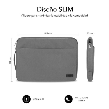 EAN 8436586741501 - SUBBLIM SUB-LS-0PS0102 maletines para portátil 39,6 cm (15.6") Gris imagen 4