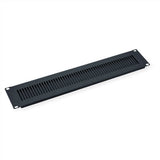 48,26cm 19pulgadas-Beluftungs-Placa Frontal 2 He Ral 9005 Negro Intenso
