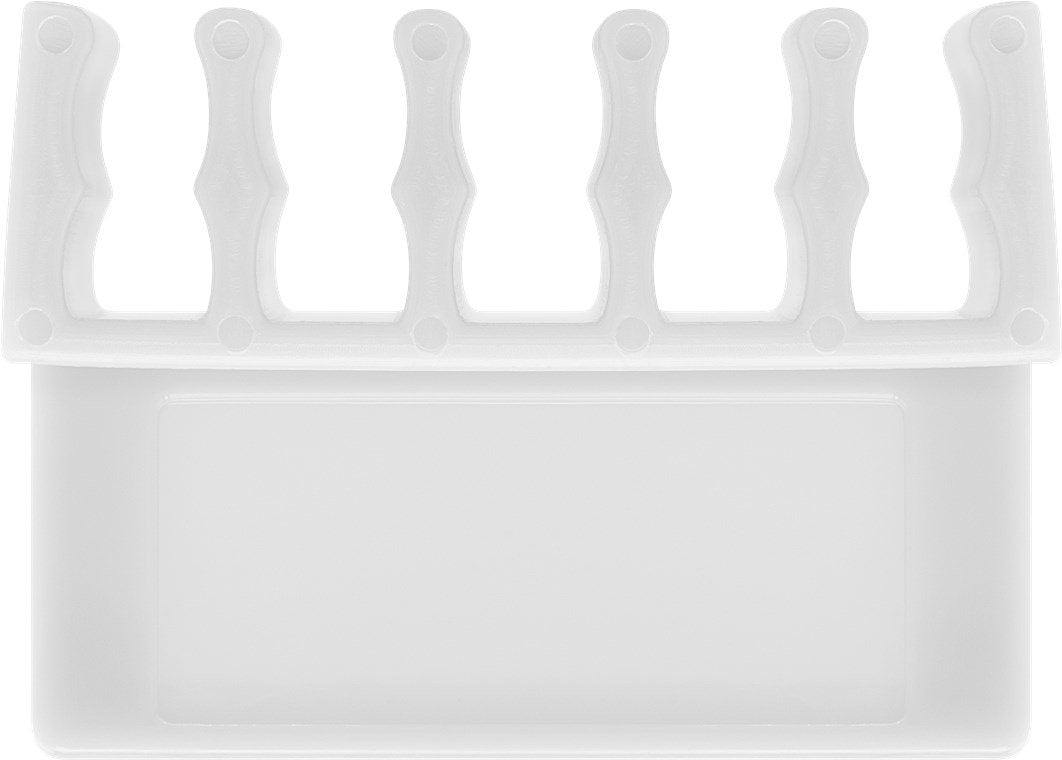 Juego De 2 Piezas Para Organizar Y Sujetar Cables, Extraíble, Gestión De Cables 5 Ranuras, Blanco, Blister