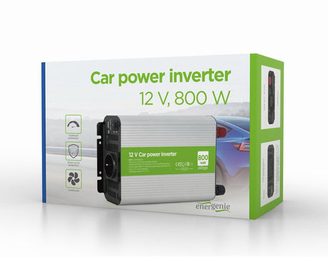 EAN 8716309119443 - Gembird EG-PWC800-01 adaptador e inversor de corriente Auto 800 W Gris imagen 4